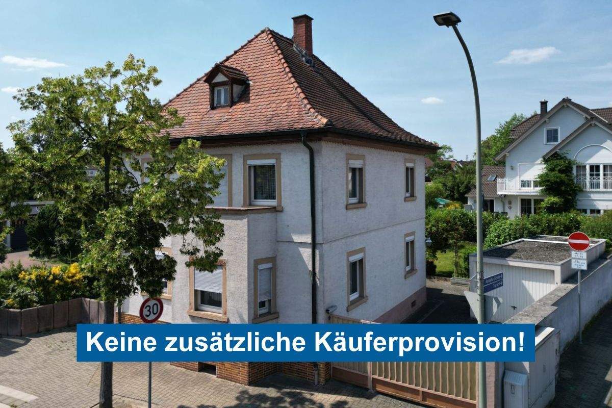 Klassisches Ein-/Zweifamilienhaus mit ansprechendem Gartengrundstück und Garage – Mainaschaff – Bild 1 von 9
