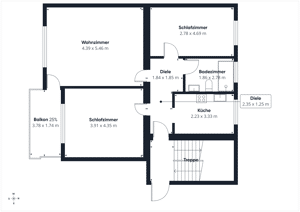 Provisionsfrei! 3 Zimmer Energiesparwohnung! Einzugsbereit! Mit Balkon - neues Bad - Einbauküche – 38108 Braunschweig – Vorschaubild 2