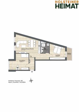 Großzügige 3-Zimmer Wohnung KfW 40 – 22457 Hamburg – Vorschaubild 6