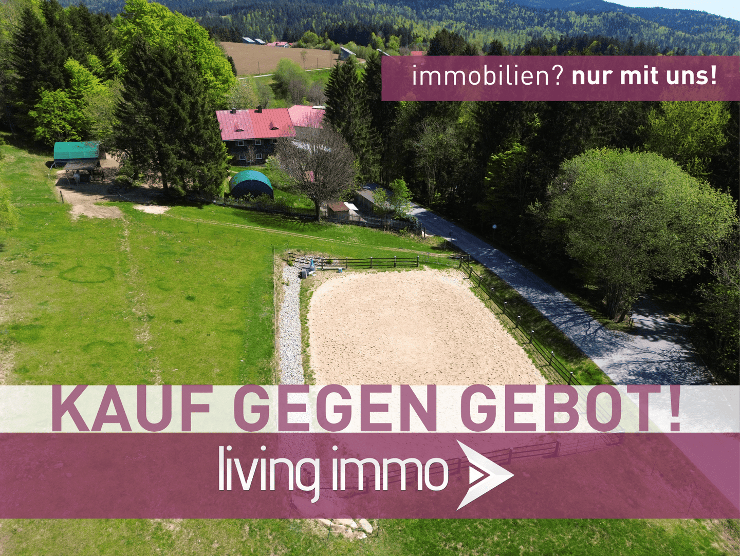 KAUF GEGEN GEBOT! Landhaus für Tierfreunde mit Reitplatz & Pferdestall - Neureichenau