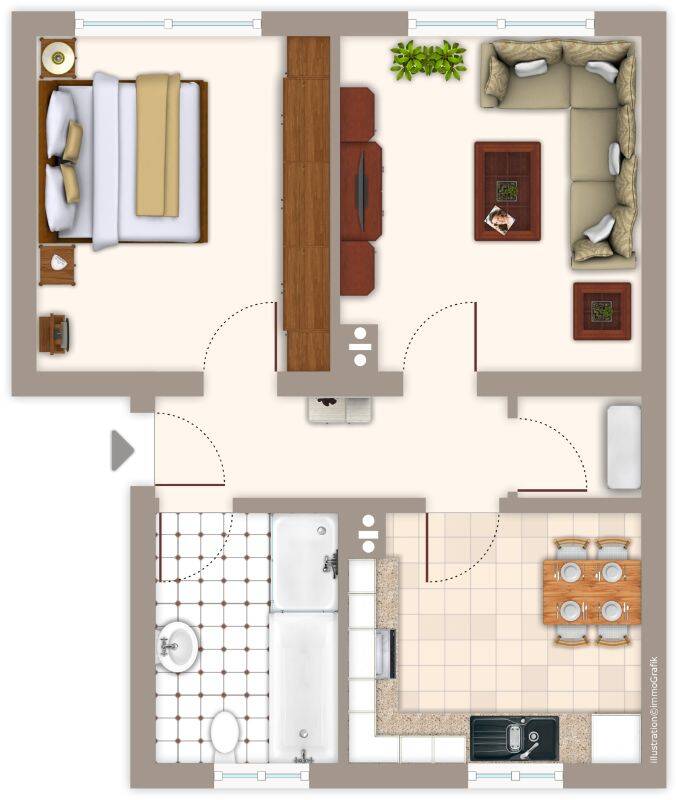 Ihr neues Zuhause! 2-Zimmer-Wohnung in Mönchengladbach Bonnenbroich - Geneicken – Mönchengladbach – Vorschaubild 2