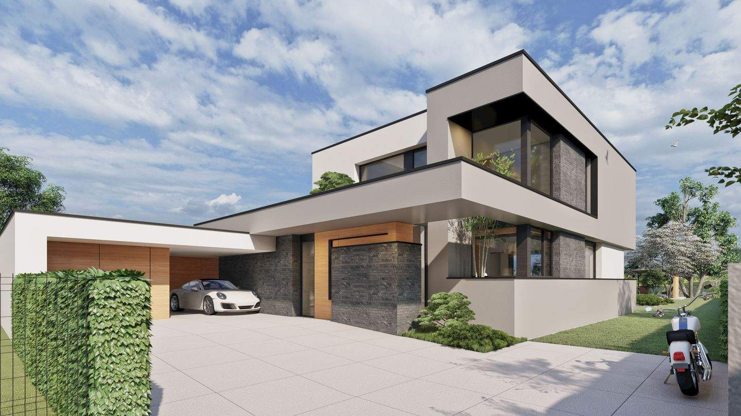 Wassernahe Stadtrandlage zu Potsdam - Projektierte Design Bauhausvilla in Nähe weißer See