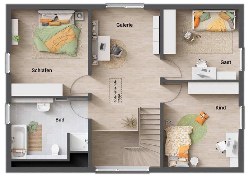 NEU: "Aura" - Traumhaus mit Einbauküche & Bodenbelägen & PV-Anlage & - Alles drin, alles dran - Du malerst noch - Dann kannst du einziehen! – Aspisheim – Vorschaubild 5