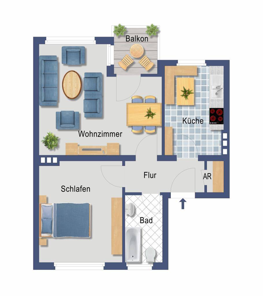 Kapitalanleger aufgepasst - 2 Zimmer Etagenwohnung-- GARAGENKAUF möglich! – Düsseldorf – Vorschaubild 2