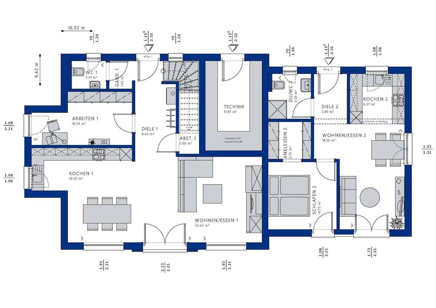 Bauen Sie Ihr Traumhaus mit einer wunderschönen Bungalow-Einliegerwohnung inkl. Grundstück in Bühlertal – Bühlertal – Vorschaubild 6