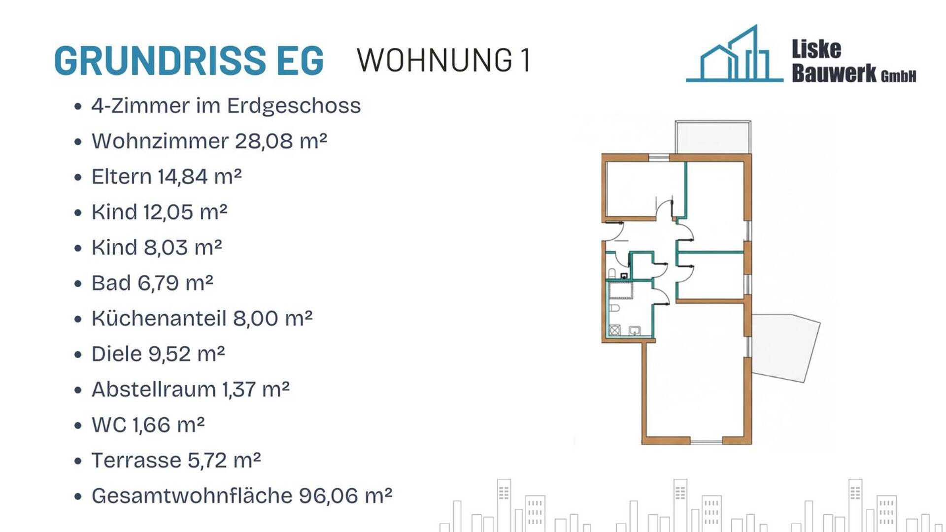 Etagenwohnung in 76532 Baden-Baden mit 96,06 m² kaufen