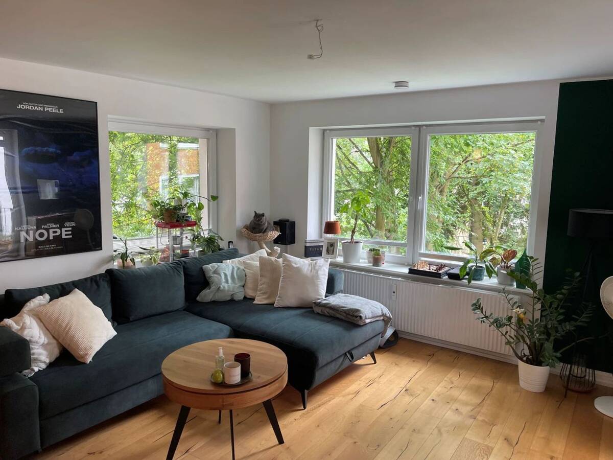 Lichtdurchflutete 3-Zimmer-Wohnung mit zwei Balkonen im beliebten Stadtteil Hamm-Mitte – 20535 Hamburg – Bild 1 von 9