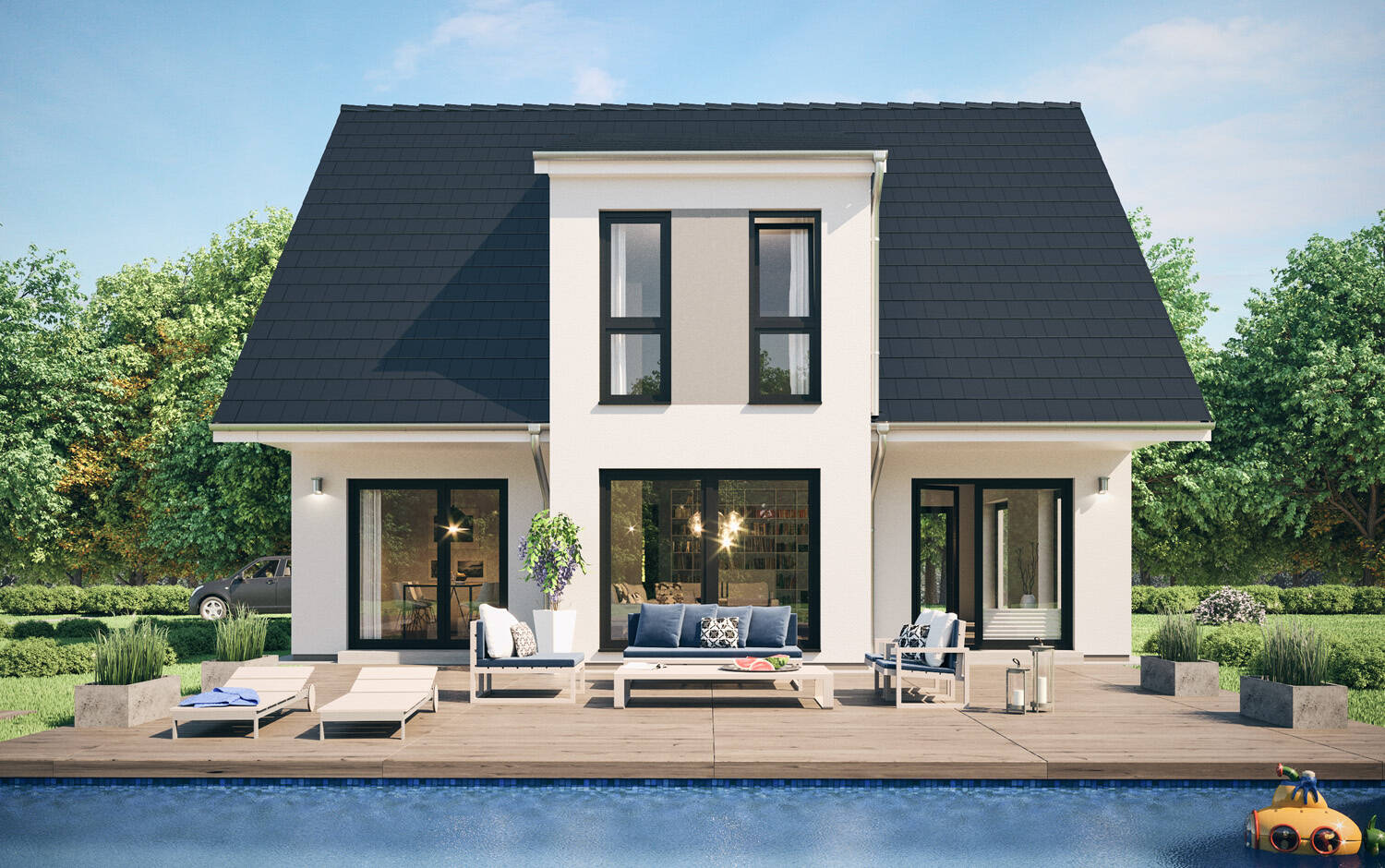 Moderner Haus mit viel Platz