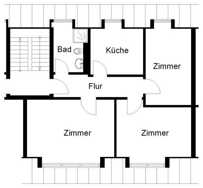 Reinkommen und Wohlfühlen: schöne, renovierte 3-Zi.-Wohnung mit Ausblick! – Osnabrück – Vorschaubild 2