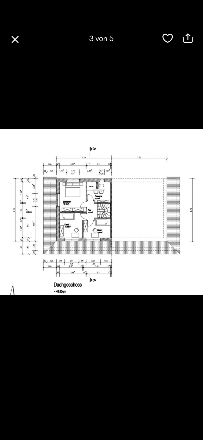 Haushälfte mit Carport & Garten – ca. 121 m² Wohnfläche – Bredstedt – Vorschaubild 7