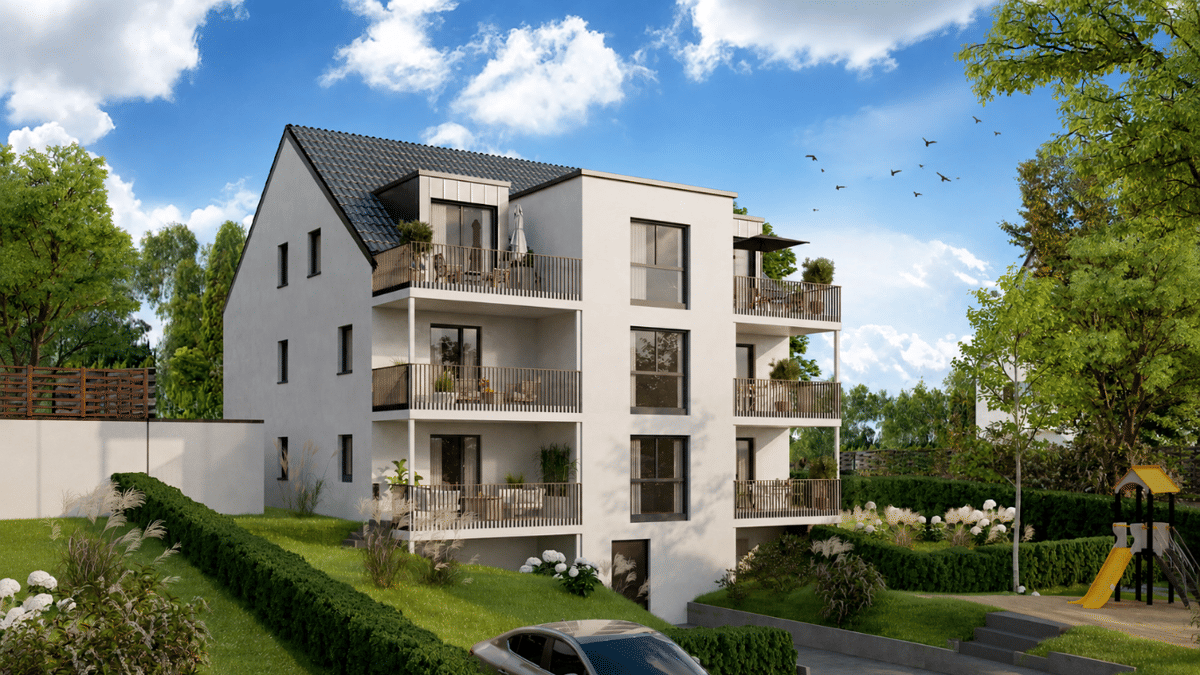 Neubau in Regensburg-Prüll | 2-Zimmer-Wohnung mit Garten & Balkon W.01 – 93051 Regensburg – Bild 1 von 8