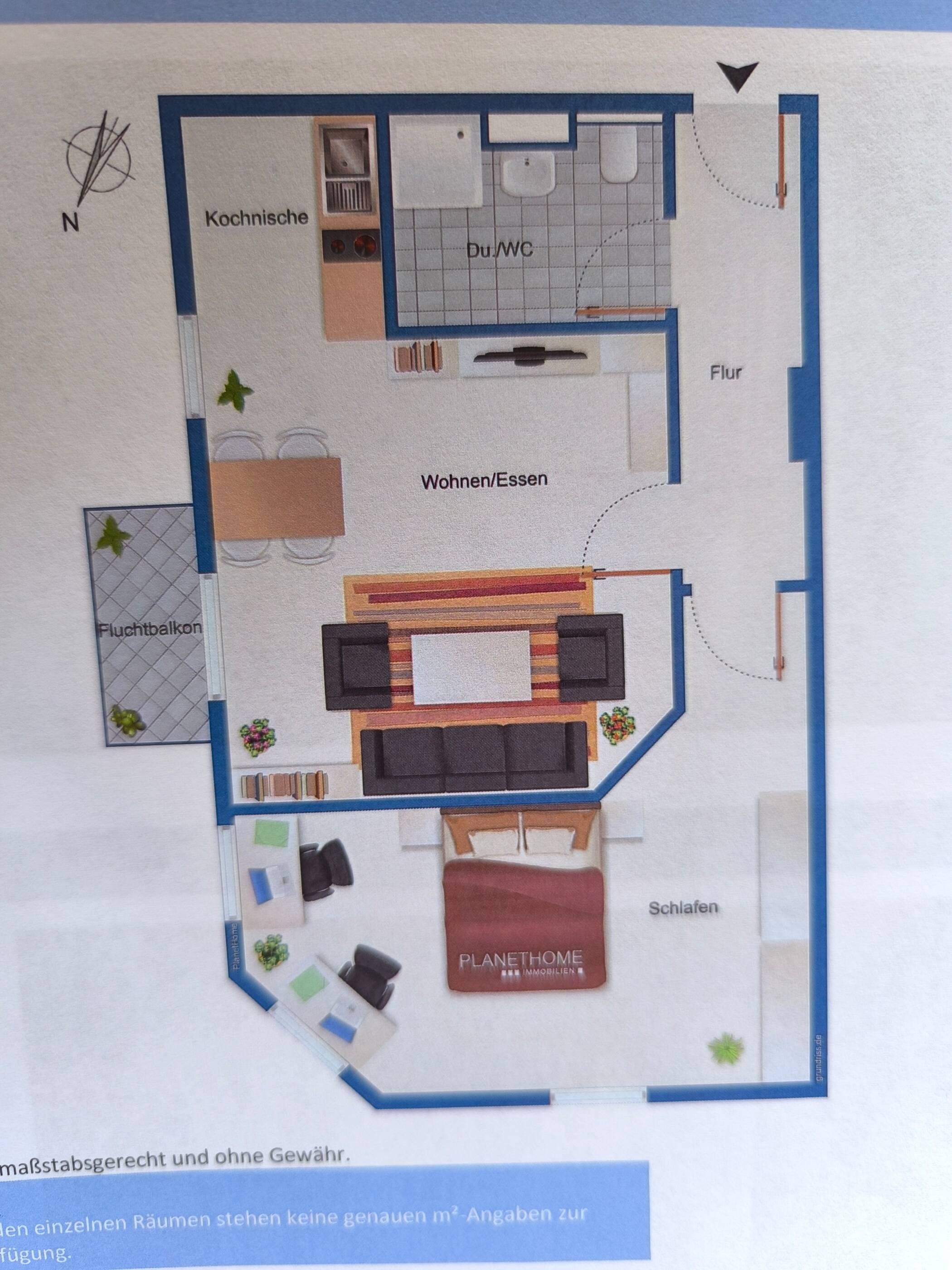 Zentrale 2-Zimmer-Wohnung in Nürnberg Südstadt, teilmöbliert – Nürnberg – Vorschaubild 9