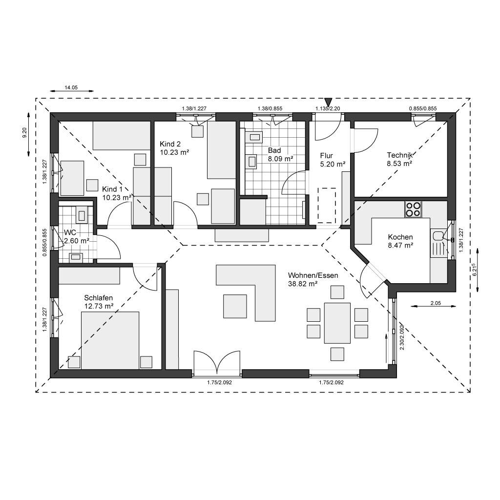 Barrierefrei & stilvoll - Dein Bungalow-Traum in Neuenhaus – Neuenhaus – Vorschaubild 3