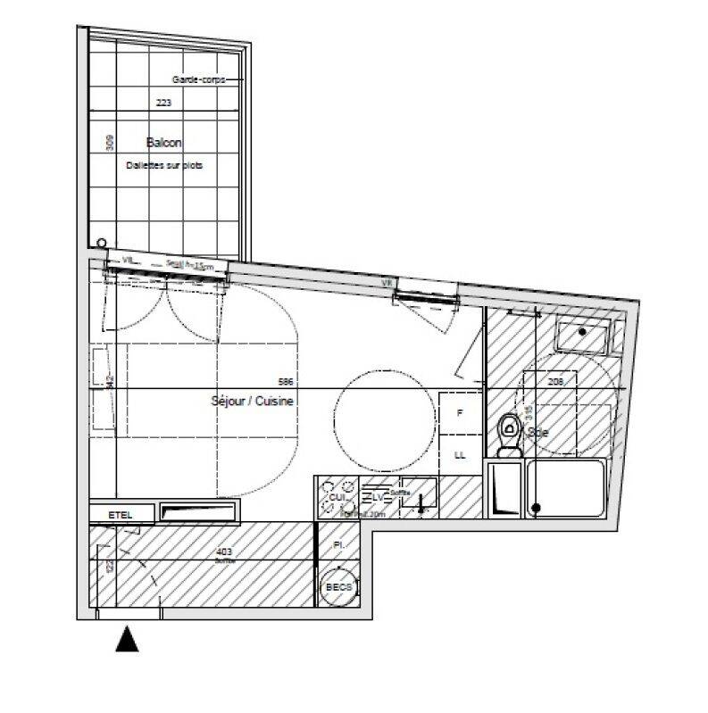 Appartement 1 pièce 30 m² · à Morangis · 30,1 m² · 656 €/mois