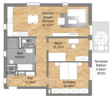 Zum Jahreswechsel in der neuen Wohnung - Toplage, toll geschnitten – Nürnberg – Vorschaubild 8