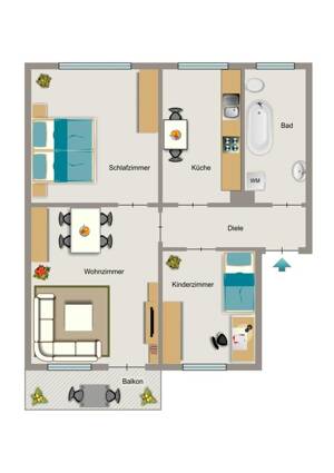 Demnächst frei! 3-Zimmer-Wohnung in Kamp-Lintfort Geisbruch – 47475 Kamp-Lintfort – Vorschaubild 2