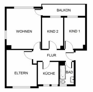 Familien aufgepasst: EG-Whg. mit 2 Kinderzimmern und Balkon im Grünen – 45327 Essen – Vorschaubild 7