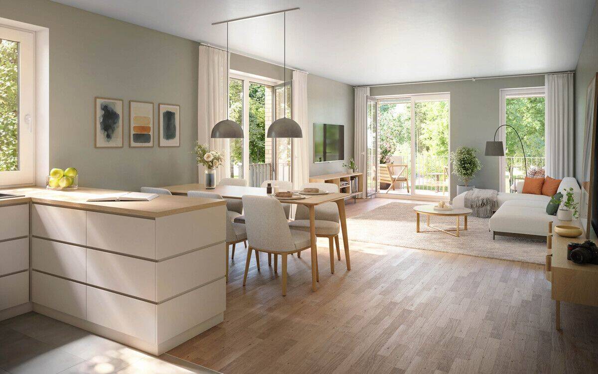 Charmante 2-Zimmer-Neubauwohnung mit Terrasse & Gartenanteil in Hamburg-Poppenbüttel – Hamburg – Vorschaubild 3