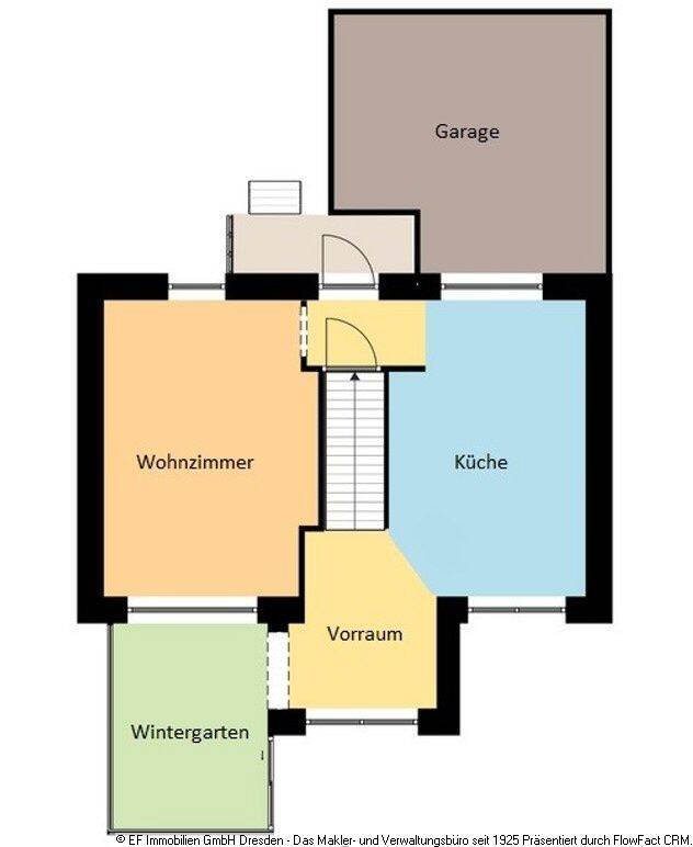 Ruhiges Reihenmittelhaus mit 300 m² Grundstück, 110,75 m² Wohnfläche, Garage, Pool, Wintergarten, Balkon, Pavillion u. Holzunterstand in 01109 Dresden – Dresden – Vorschaubild 3