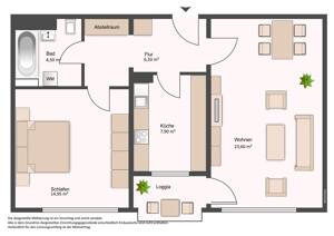 Große 2-Zimmer-Wohnung mit tollem Ausblick in Darmstadt-Kranichstein – 64289 Darmstadt – Vorschaubild 4