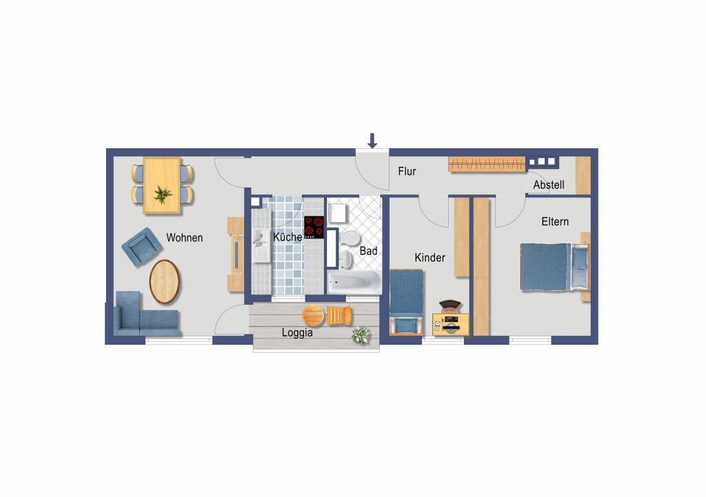 AKTION Kapitalanleger aufgepasst! vermietete 3-Zimmer-ETW - Messe-Nürnberg, Neuselsbrunn 32 - WE658 – Nürnberg – Vorschaubild 2