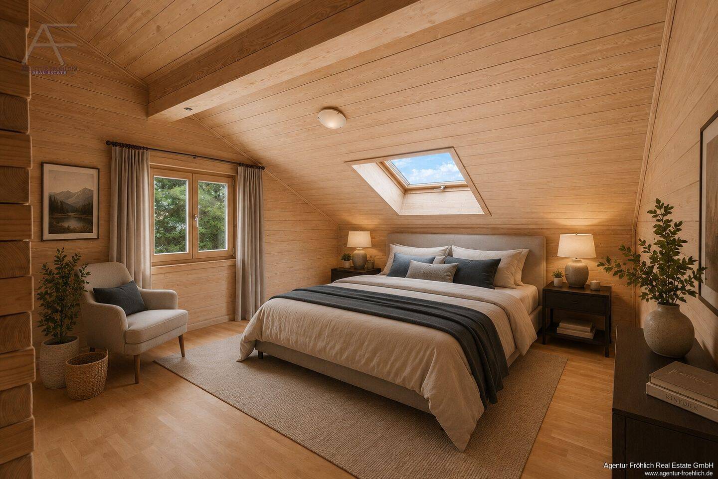 Ein Meisterwerk ökologischer Baukunst - Exklusives Bio-Blockhaus am Waldrand von Icking – Icking – Vorschaubild 8