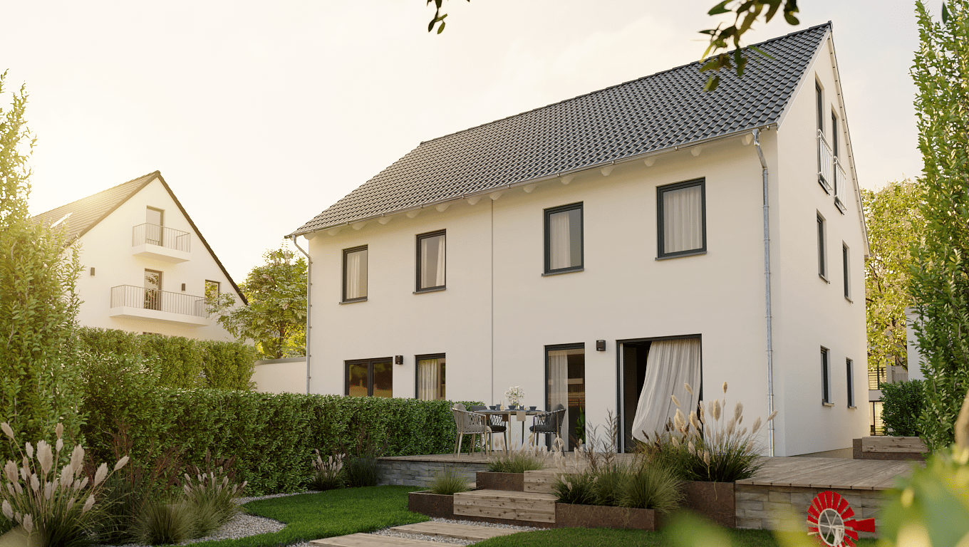 Neubau-Highlight in Erfurt: Moderne Doppelhaushälfte Mainz 128 mit Strassenbahnanbindung