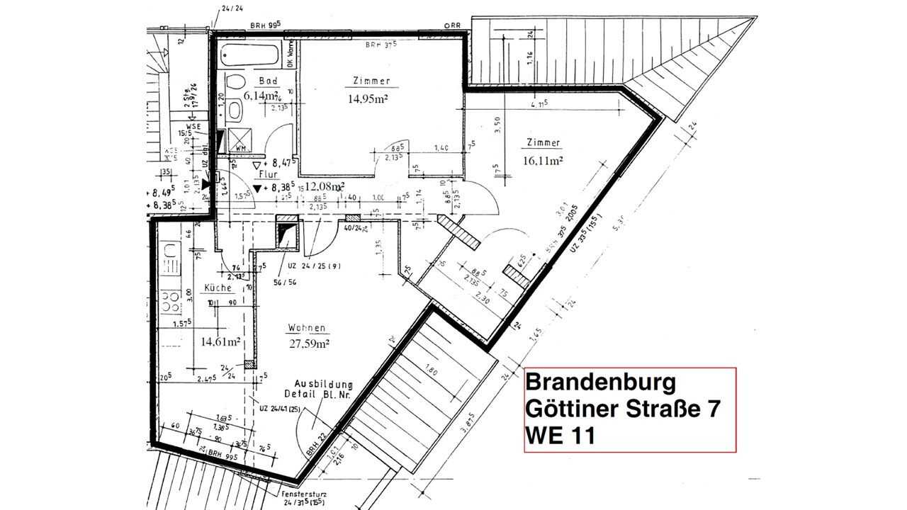 3-Raum-Wohnung in Brandenburg – Brandenburg an der Havel – Vorschaubild 2