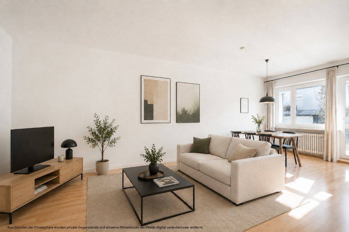 AIGNER - Helle 2-Zimmer-Wohnung mit großzügigem Südbalkon in ruhiger Lage