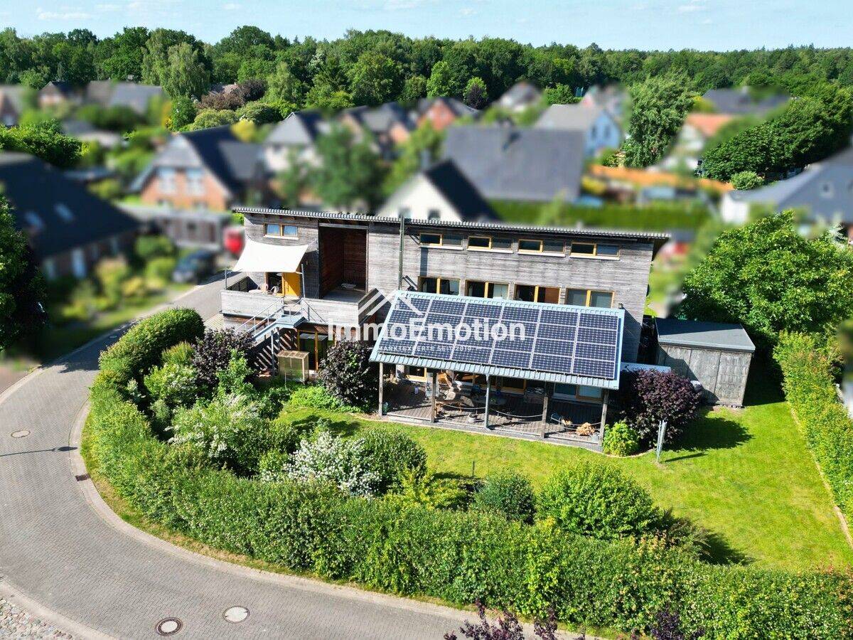 Nichts von der Stange: Nachhaltiges 8-Zimmer-Holzhaus mit PV-Anlage, Pelletheizung und Ferienwohnung – Lauenbrück – Vorschaubild 6