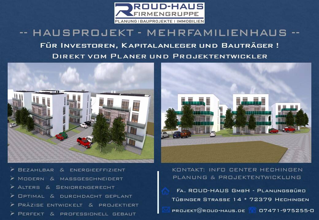 + EXKLUSIVES MEHRFAMILIENHAUS-PROJEKT! + – Pfullendorf – Bild 1 von 3