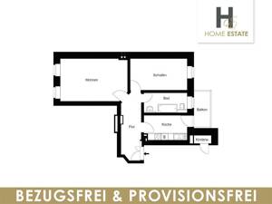 Hochparterre - Charme: Helle Wohnung mit Balkon - Bezugsfrei & Provisionsfrei – 4105 Leipzig – Vorschaubild 3