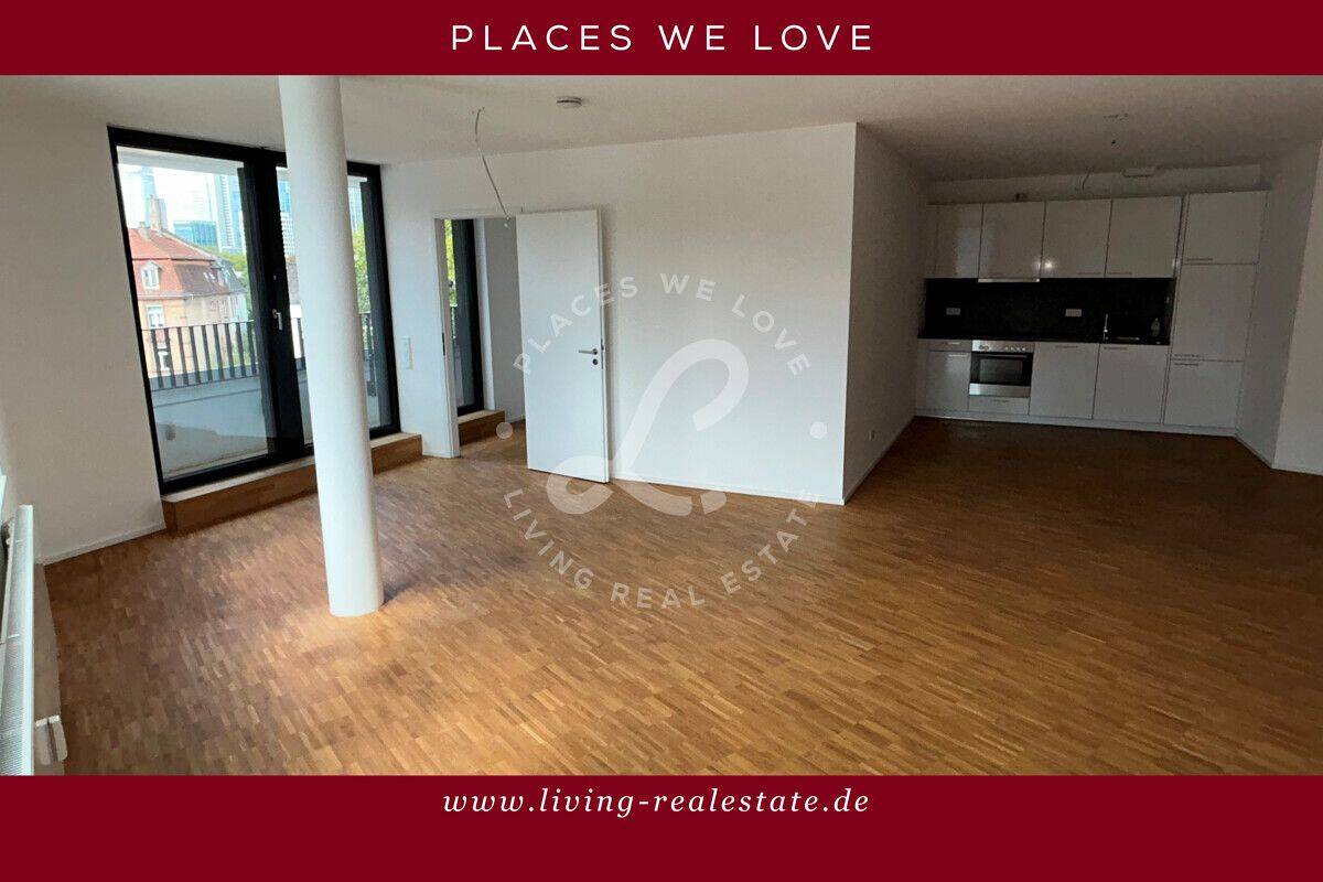 Großzügige, helle 2 Zimmerwohnung mit erstklassigem Skyline-Blick – 60594 Frankfurt am Main – Bild 1 von 9