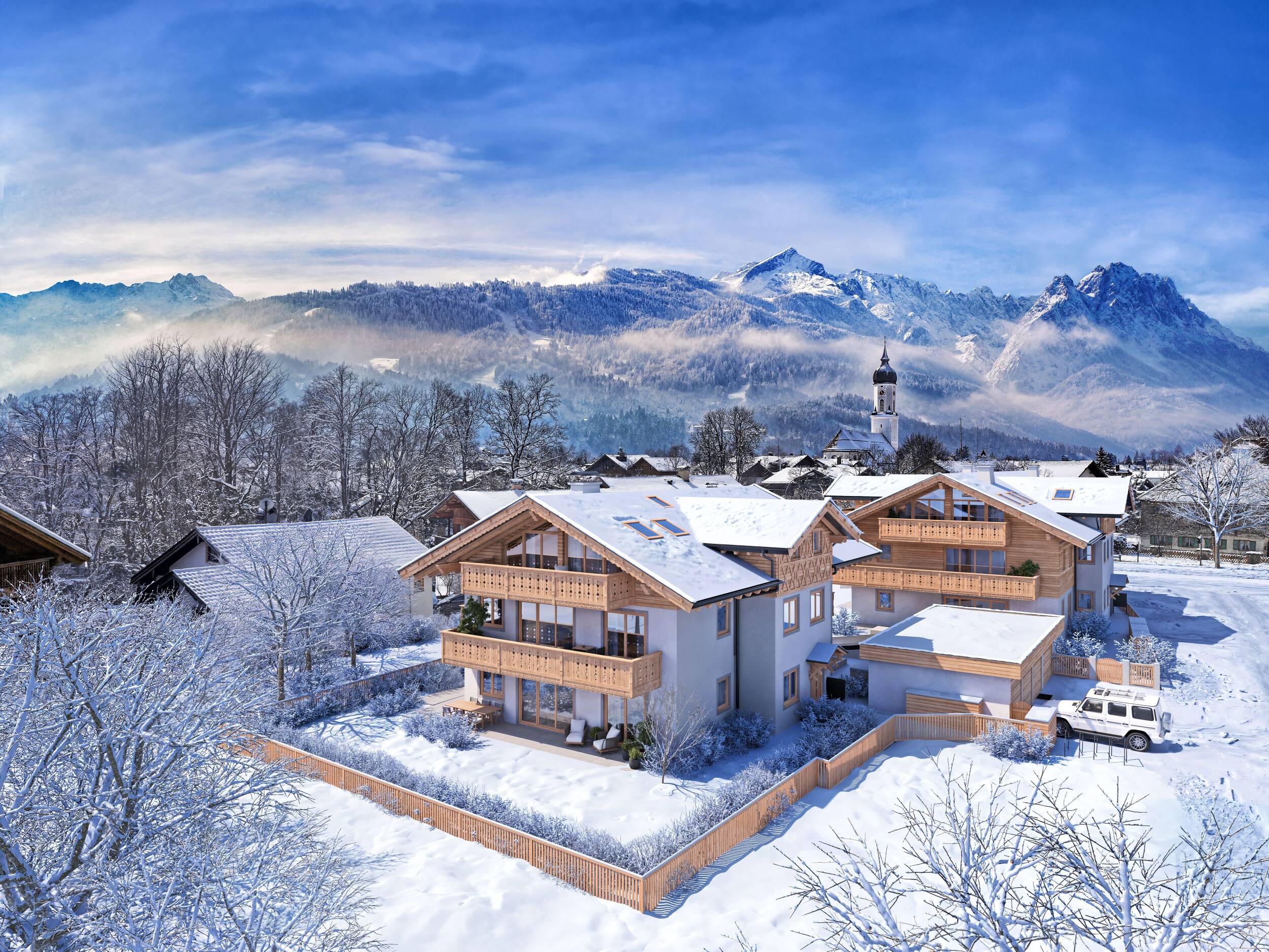 Rarität - Einzigartiges Penthouse mit hohen Decken, Bergpanorama und zwei Balkonen in Innenstadt – Garmisch-Partenkirchen – Vorschaubild 4