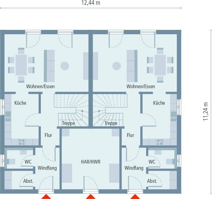 Ihr Haus für 2 Familien ! Nur 364.800,-EUR je Familie/Haushälfte/Grundstücksanteil ! – Petershagen/Eggersdorf – Vorschaubild 3