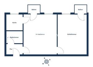 Zwei-Zimmer-Wohnung mit zwei Balkonen nahe weitläufiger Grünflächen – 12459 Berlin – Vorschaubild 9