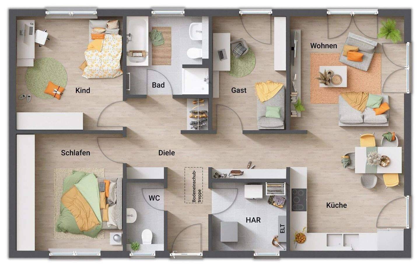Fürth: Neubau Bungalow | Komplettpreis inkl. Grundstück & Baunebenkosten – Fürth – Vorschaubild 5
