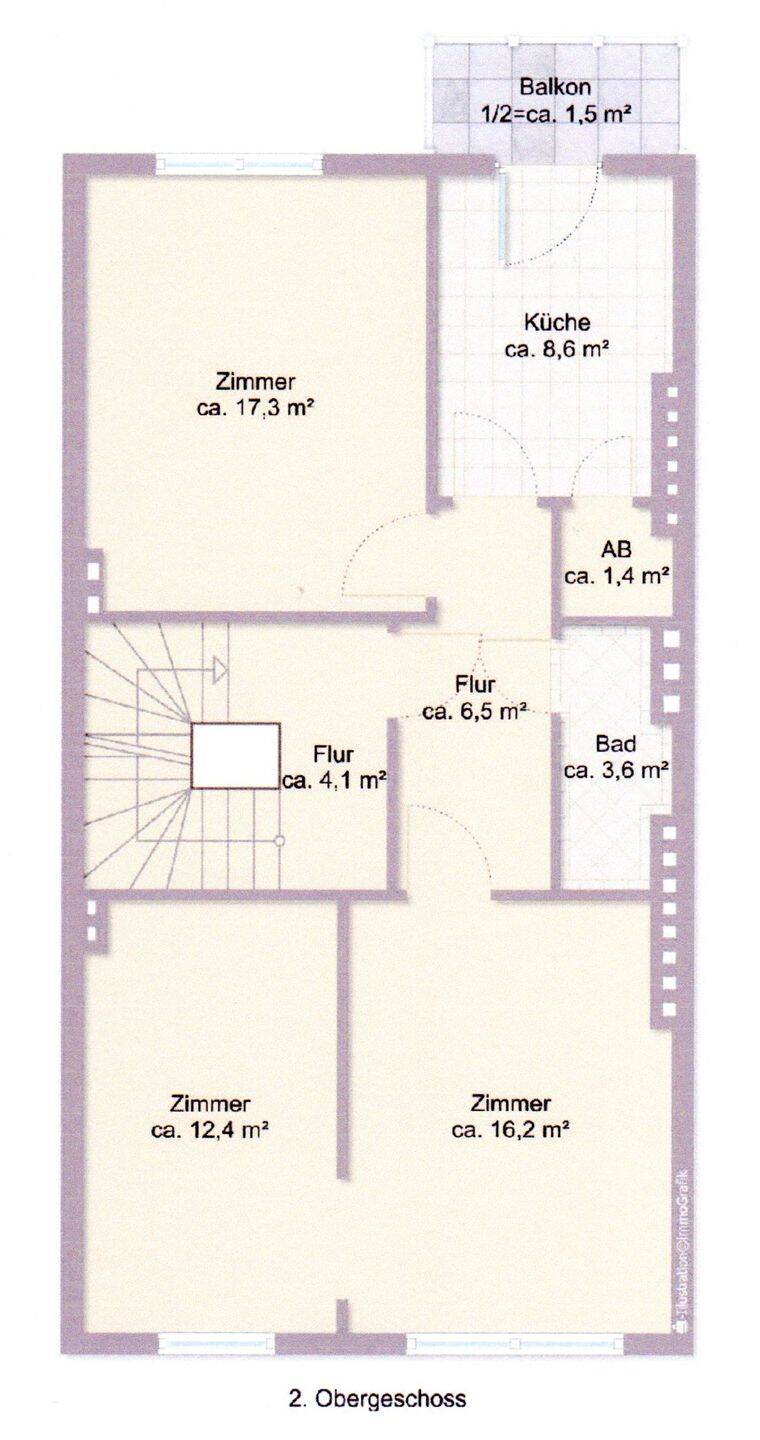 Schöne 2.5-Zimmerwohnung im beliebten Peterswerder