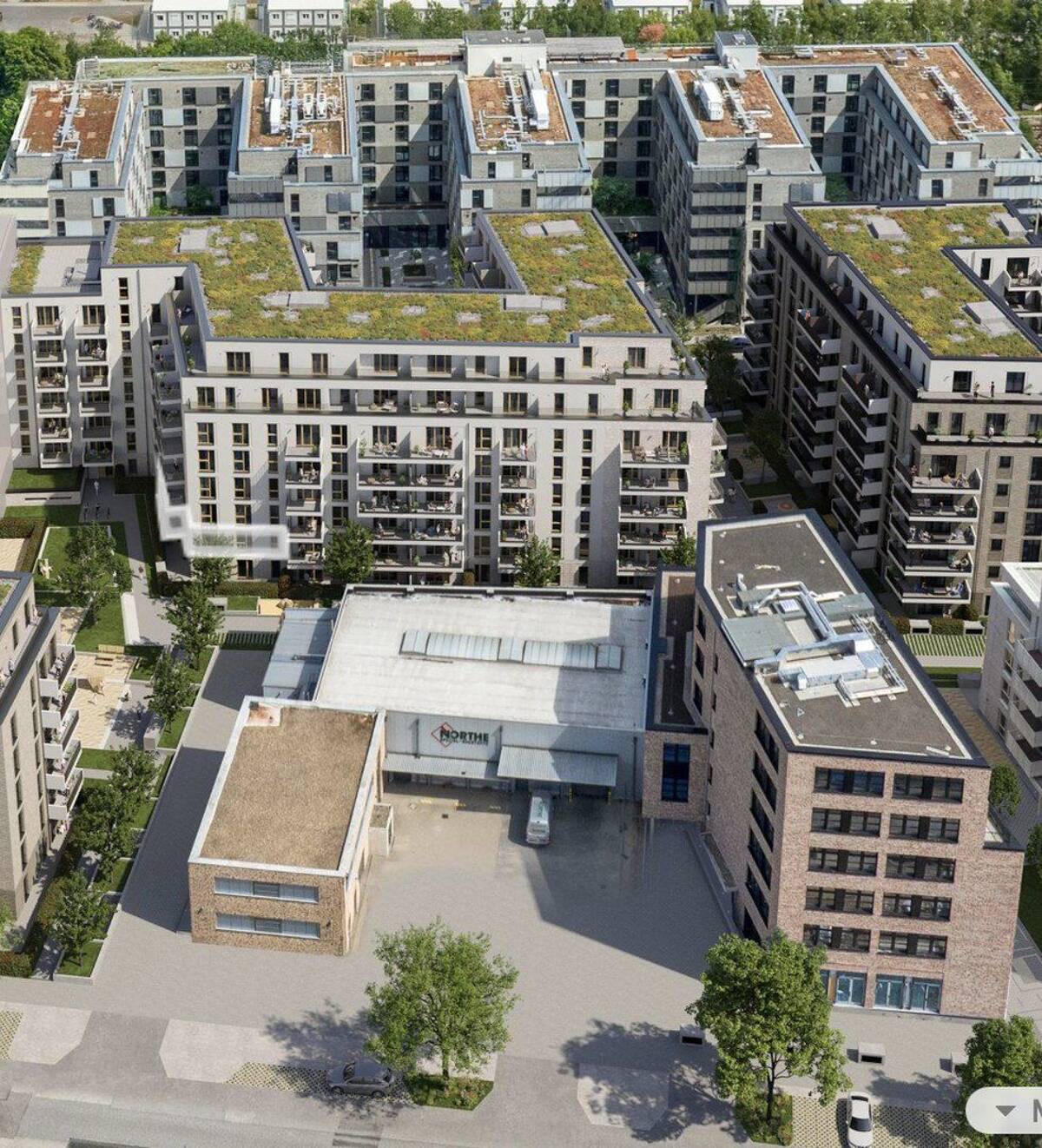 Exklusive 3-Zimmer-Neubauwohnung mit Balkon, EBK & Tiefgarage in Hamburg-Rothenburgsort – 20539 Hamburg – Bild 1 von 9