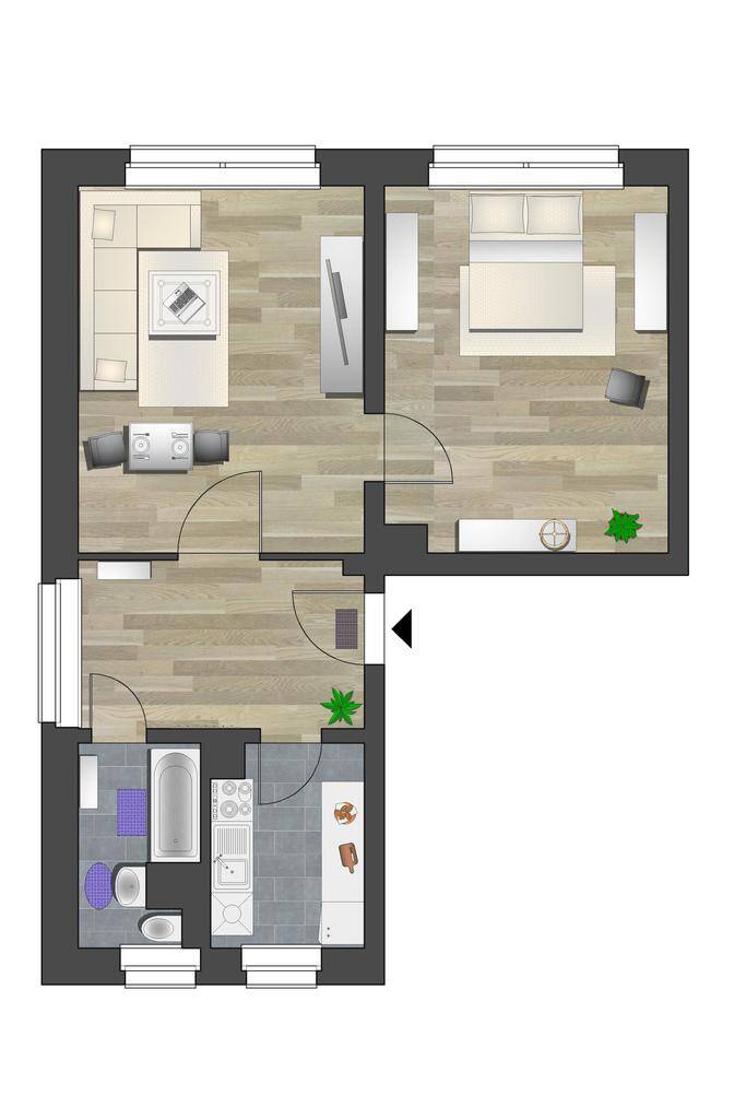 2-Raum-Wohnung nahe Parkanlage – Chemnitz – Vorschaubild 4
