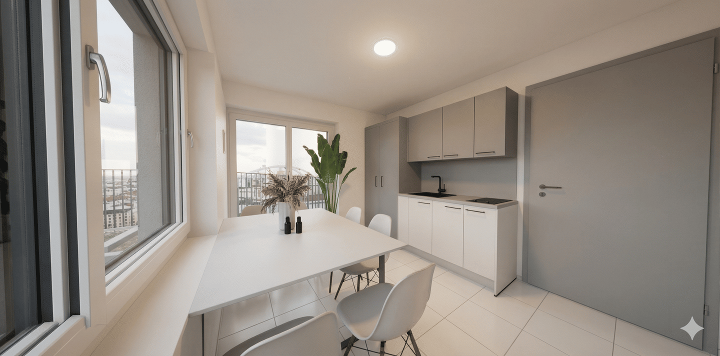 Attraktives Neubau-Studentenappartement im Dachgeschoss ++ ideal zur Kapitalanlage ++ – München – Vorschaubild 7