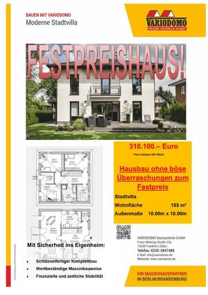 * Herbstangebot * Häuser, Natürlich Massiv! Variodomo Bausysteme - Ihr Massivhauspartner in Berlin und Brandenburg