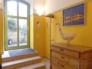 (EF0444_M) Dresden: Südvorstadt-West, ruhige Souterrain-Villenwohnung mit Fußbodenheizung und Kamin, Terrasse, WLAN – 1069 Dresden – Vorschaubild 9