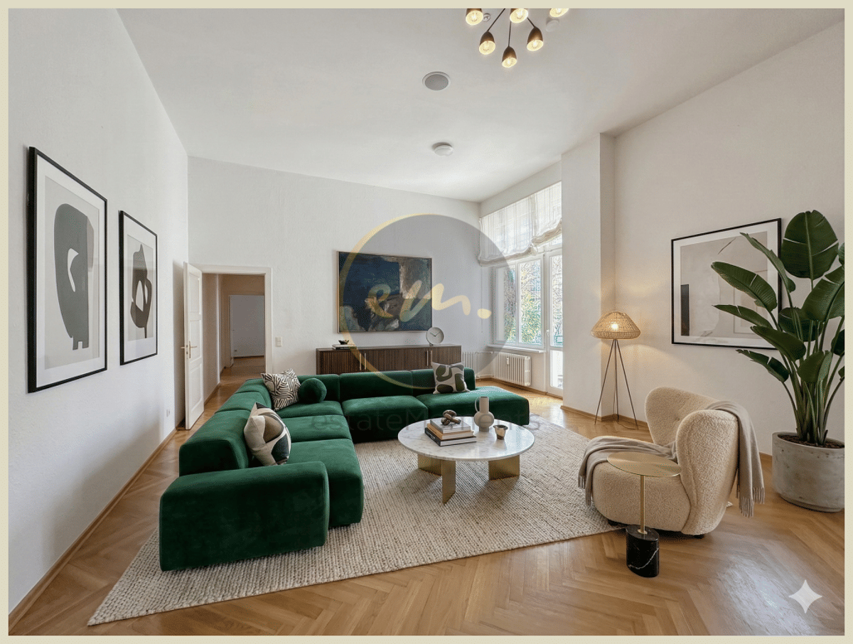 Ruhig gelegen, sonniger Balkon, zentrale Lage - Altbauwohnung mit 3,9 m hohen Decken... – 10789 Berlin – Bild 1 von 9