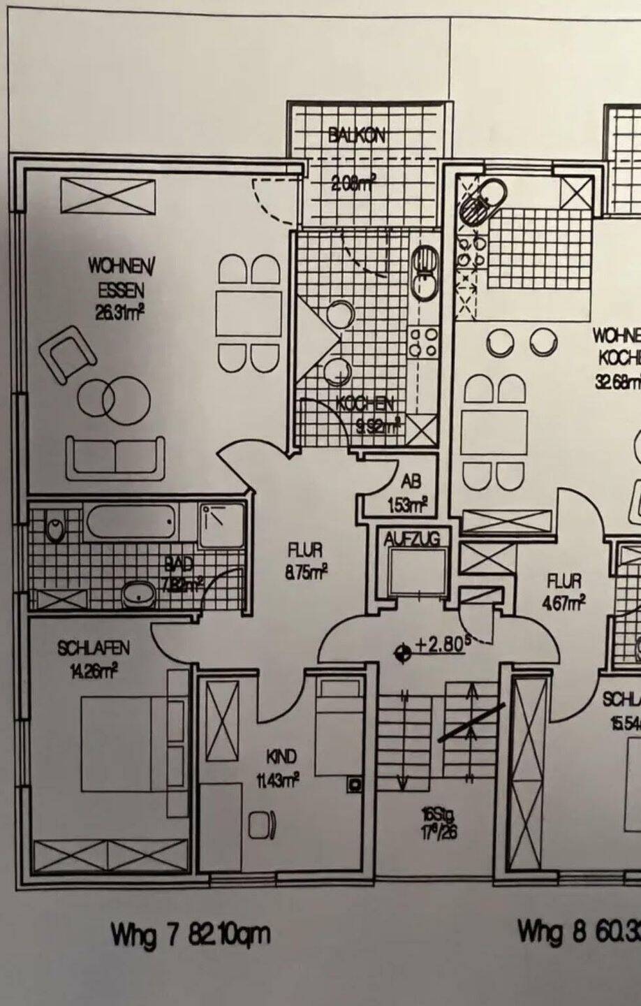 Stilvolle 3-Zimmer-Wohnung mit Balkon, Garage und hochwertiger Ausstattung im Herzen von Paderborn. – Paderborn – Vorschaubild 9