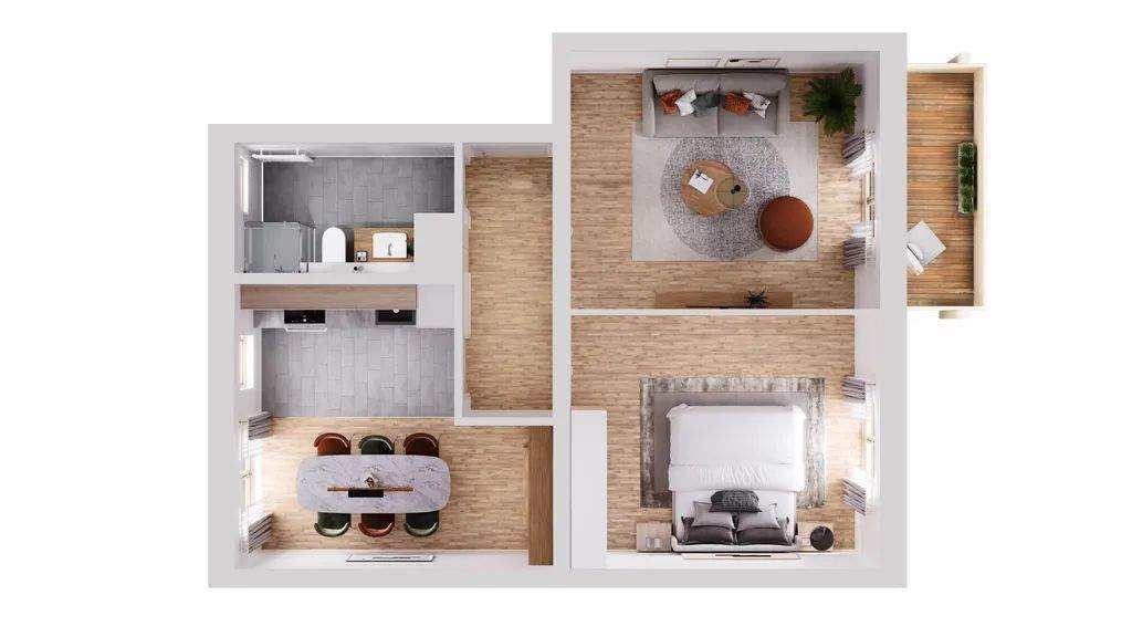 Möblierte Wohnung – Braunschweig – Vorschaubild 3