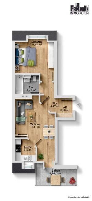 Blasewitz - 2-Zimmerwohnung mit Balkon – 1277 Dresden – Vorschaubild 4