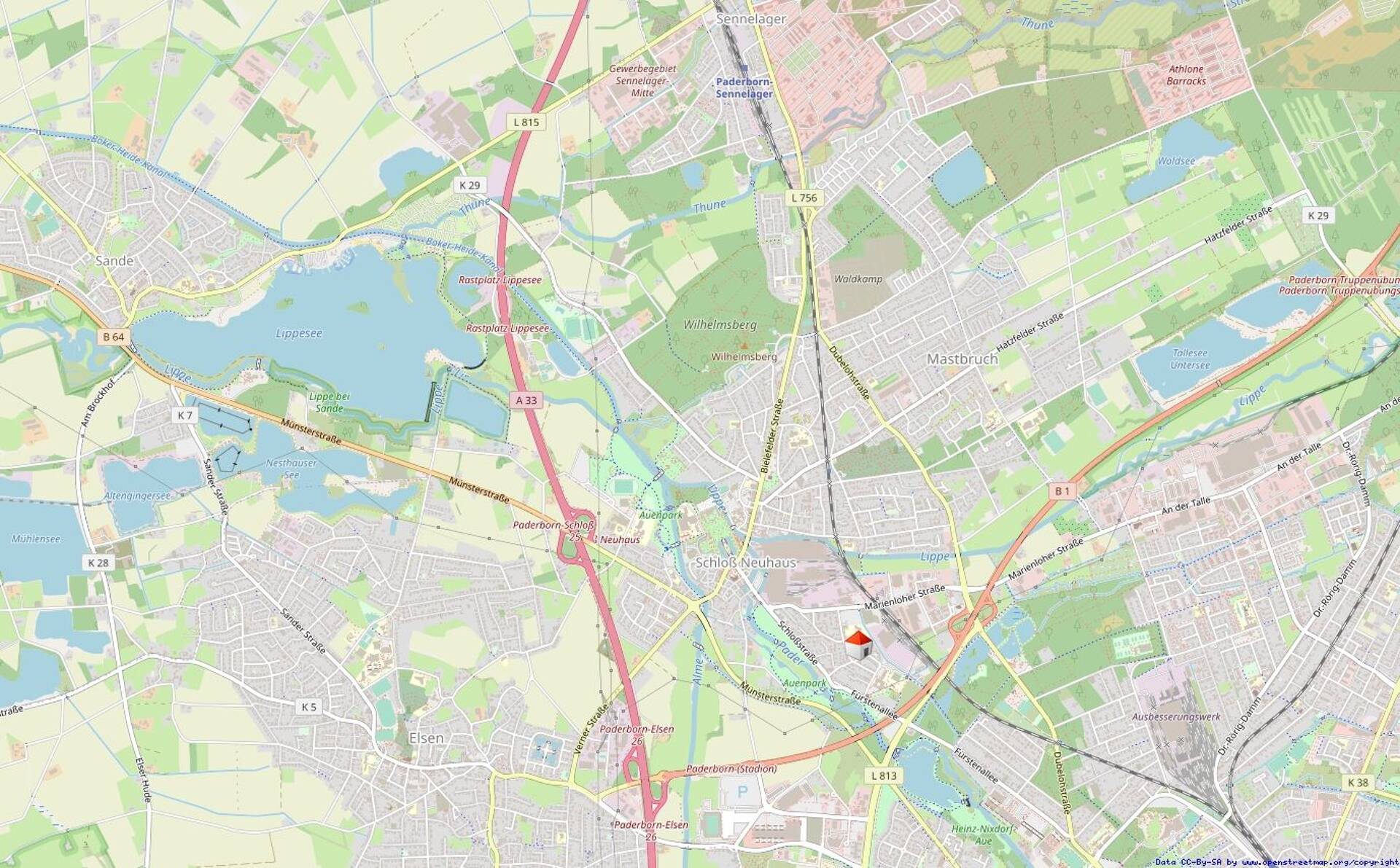 Etagenwohnung in 33104 Paderborn / Schloß Neuhaus mit 46,85 m² kaufen