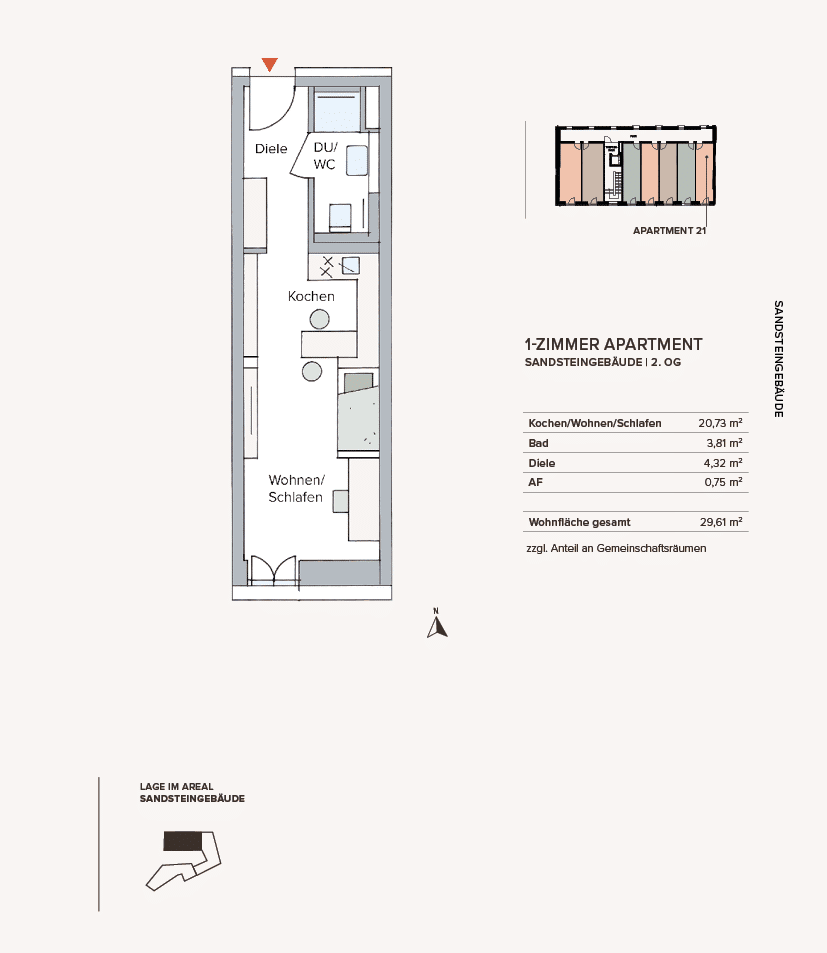 37.500€ Tilgungszuschuss KfW - Apartment mitten in der Innenstadt – Erlangen – Vorschaubild 2