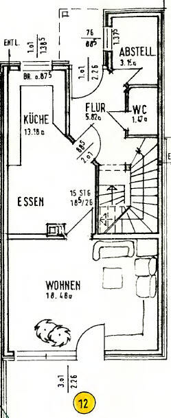 Bielefeld-Jöllenbeck: TOP Reihenmittelhaus in beliebter Wohnlage | ca. 113 m² Wfl. + Spitzboden – Bielefeld – Vorschaubild 5